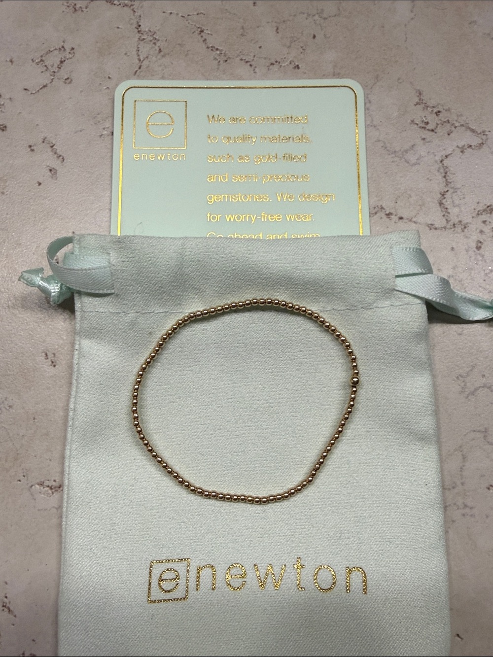 Newton Gold and Silver Mixed Bead Stacking Bracelet Set - Picture 4 of 5